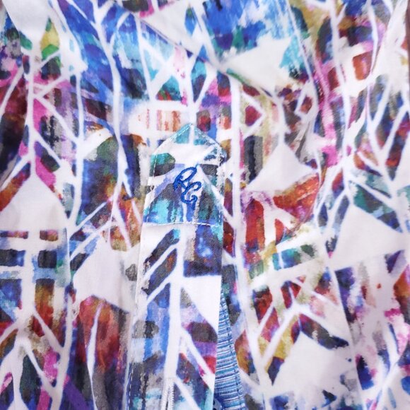 Robert Graham Mens 2XLT Abstract Geometric Colorful Long Sleeve Button Up Shirt - Picture 9 of 16